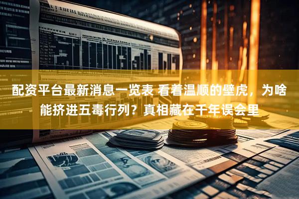配资平台最新消息一览表 看着温顺的壁虎，为啥能挤进五毒行列？真相藏在千年误会里