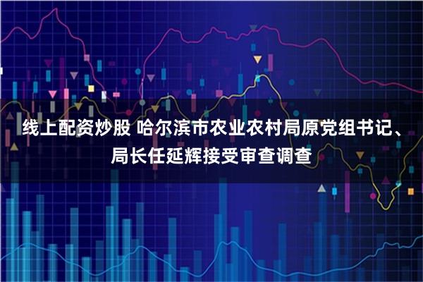 线上配资炒股 哈尔滨市农业农村局原党组书记、局长任延辉接受审查调查